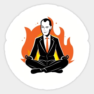 Yoga Brad (Dark) Sticker